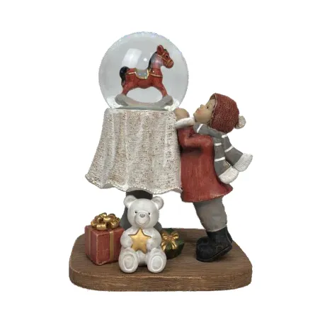 Новогоднее украшение DKD Home Decor Смола (12,5 x 9,5 x 16 cm) (2 штук)