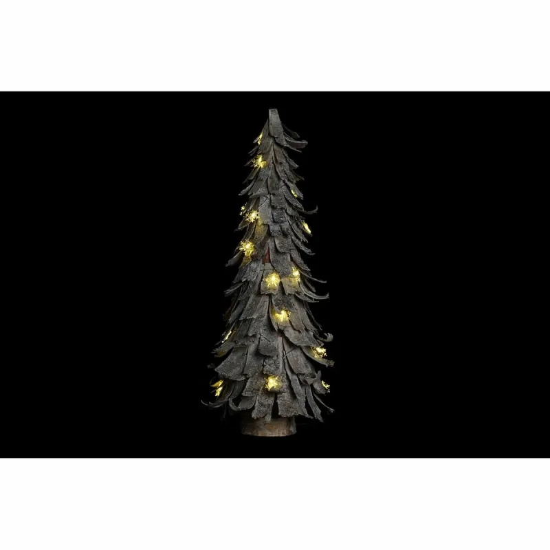 Naujametinė eglutė DKD Home Decor Pilka Natūralus Beržas 35 x 35 x 96 cm