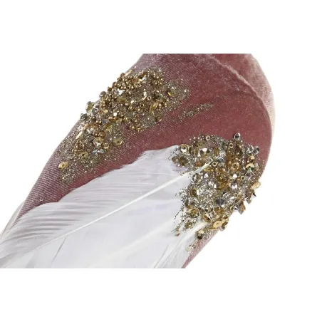 Jõuluehe DKD Home Decor Polüester Ptak (20 x 9 x 46 cm) (2 Ühikut)