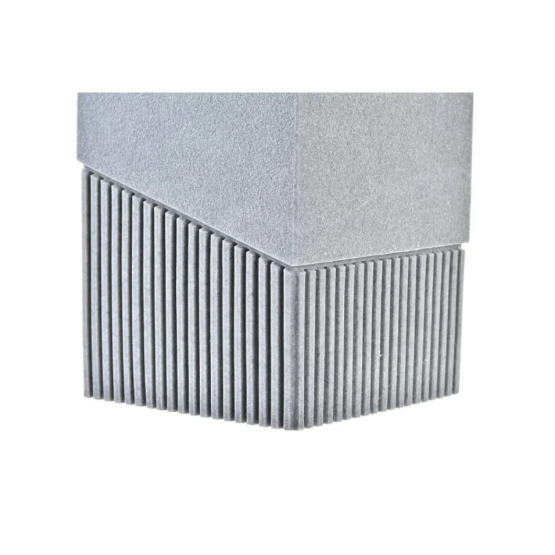 Tualetes Birste DKD Home Decor Scandi Sudrabains Pelēks Nerūsējošais tērauds Alumīnijs Sveķi (9,5 x 9,5 x 37 cm)