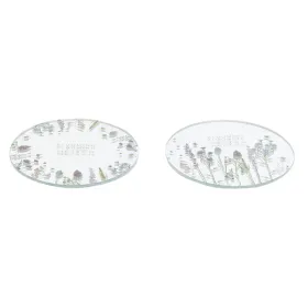 Фонарь DKD Home Decor Стеклянный Разноцветный Бабочка (10 x 10 x 1 cm) (2 unidades)