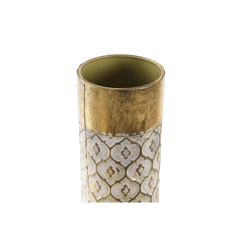 Svijećnjak DKD Home Decor Kuldne Metall (11 x 11 x 41 cm) (2 unidades)