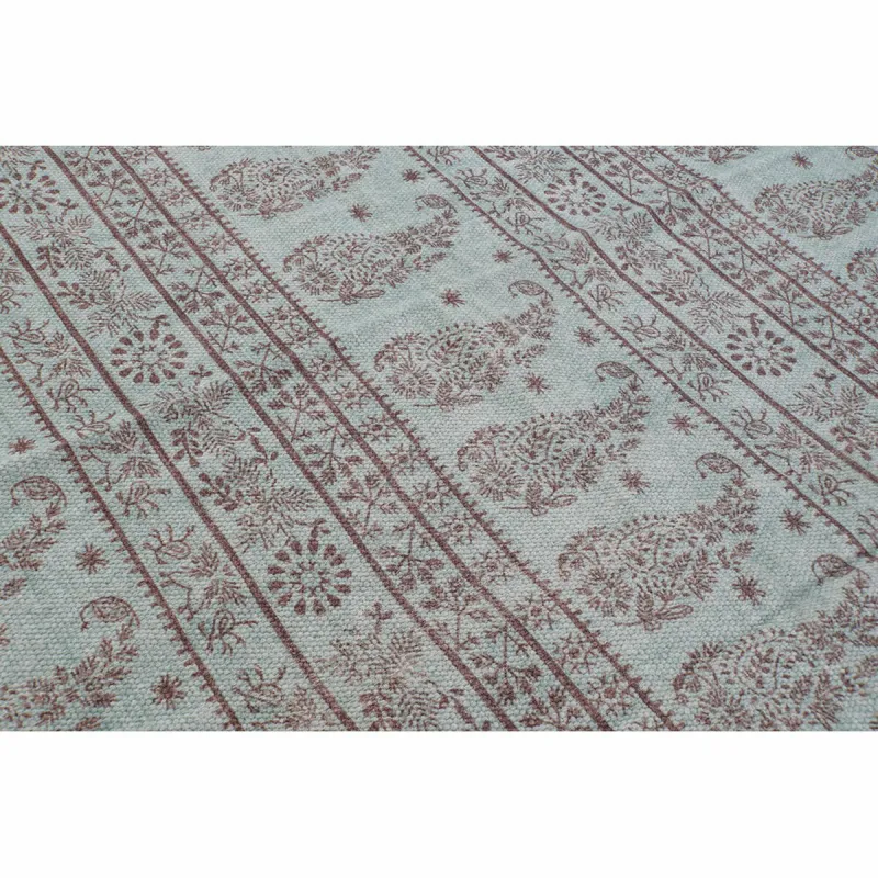 Paklājs DKD Home Decor 120 x 180 x 0,4 cm Zils Poliesters Zaļš Arābija (2 gb.)