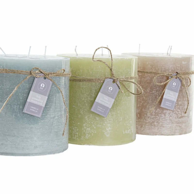 Вуаль DKD Home Decor Ваниль воск основной (12 x 12 x 12 cm) (3 штук)