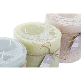 Žvakė DKD Home Decor Vanilė Vaškas Pagrindinis (12 x 12 x 12 cm) (3 vnt.)