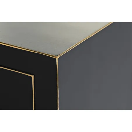 Chest of drawers DKD Home Decor Black Golden Fir MDF Wood Oriental 63 x 28 x 101 cm