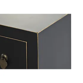 TV-mööbel DKD Home Decor Must Idamaine Valge Kuldne Valge/Must Metall Kuusk Puit MDF 130 x 26 x 51 cm