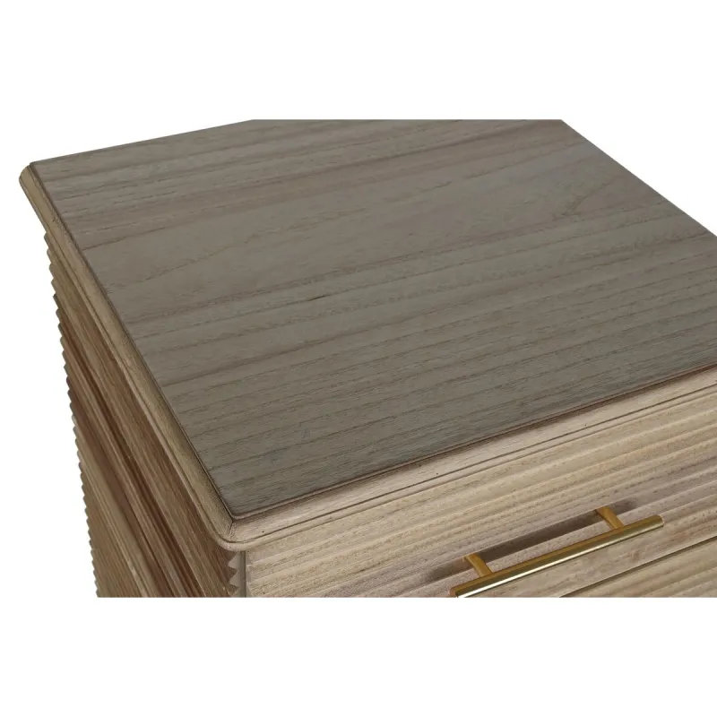 Kumode DKD Home Decor Bronza Gaiši brūns Koks Paulovnijas koks Koks MDF Scandi 45 x 40 x 100 cm 42 x 40 x 100 cm
