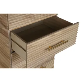 Kummut DKD Home Decor Kuldne Helepruun Puit Paulownia puit Puit MDF Scandi 45 x 40 x 100 cm 42 x 40 x 100 cm
