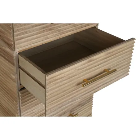 Kummut DKD Home Decor Kuldne Helepruun Puit Paulownia puit Puit MDF Scandi 45 x 40 x 100 cm 42 x 40 x 100 cm