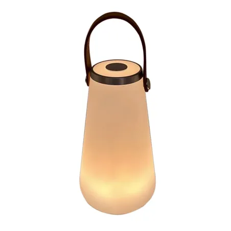 Stalinė lempa DKD Home Decor Balta Ruda 13,5 x 13,5 x 23 cm