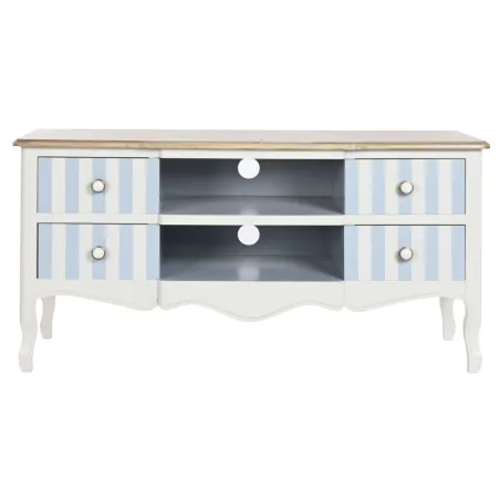 ТВ шкаф DKD Home Decor Белый Небесный синий (120 x 48 x 60 cm)