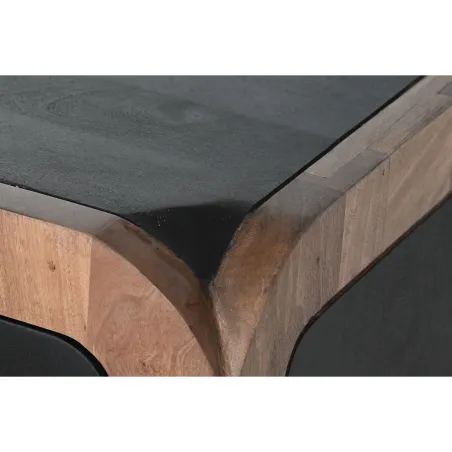Устройство DKD Home Decor Чёрный Натуральный Деревянный 177 x 38 x 75 cm