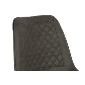 Chair DKD Home Decor Black Grey Metal Polyurethane 63 x 49 x 85 cm 49 x 59 x 87 cm