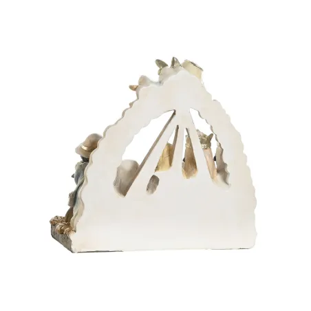 Kalėdų prakartėlės scena DKD Home Decor Mėlyna Balta Ruda Derva 23,5 x 8 x 20,5 cm (2 vnt.)