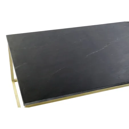 Centrinis stalas DKD Home Decor Juoda Auksinis Marmurą Geležis 100 x 61 x 43 cm