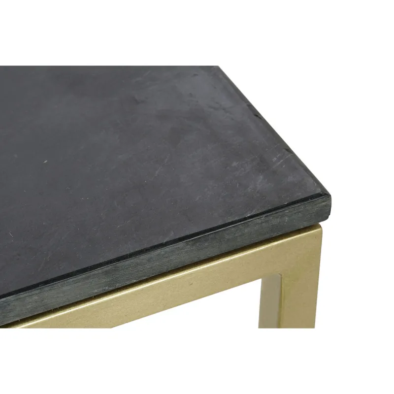 Centrālais galds DKD Home Decor Melns Bronza Marmors Dzelzs 100 x 61 x 43 cm