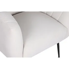 Nojatuoli DKD Home Decor Musta Beige Kullattu Vaahto Puu Metalli 81 x 75 x 73 cm