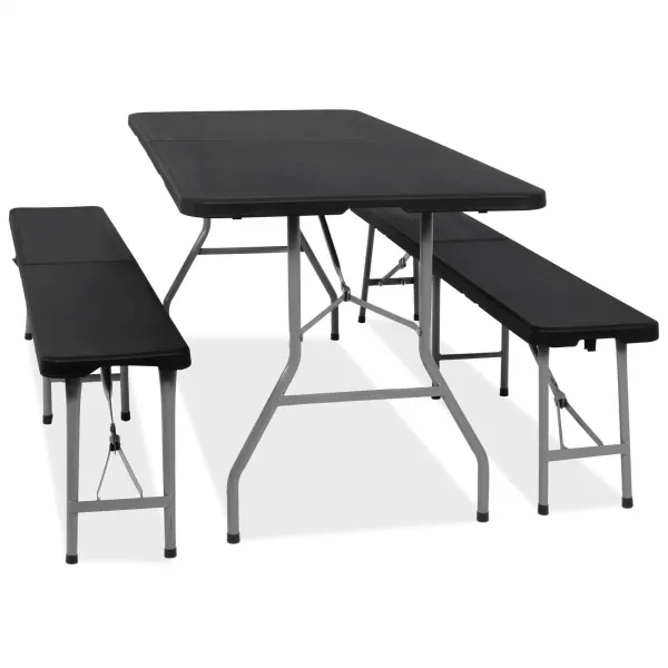 Стол складной с 2 ​​скамейками Springos GF0098 180 х 74 х 74 см