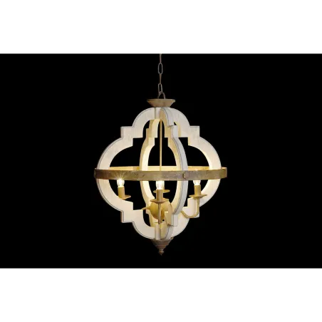 Pakabinamas apšvietimas Home ESPRIT Balta Bronzinis Geležis Eglė 40 W 63 x 63 x 74 cm