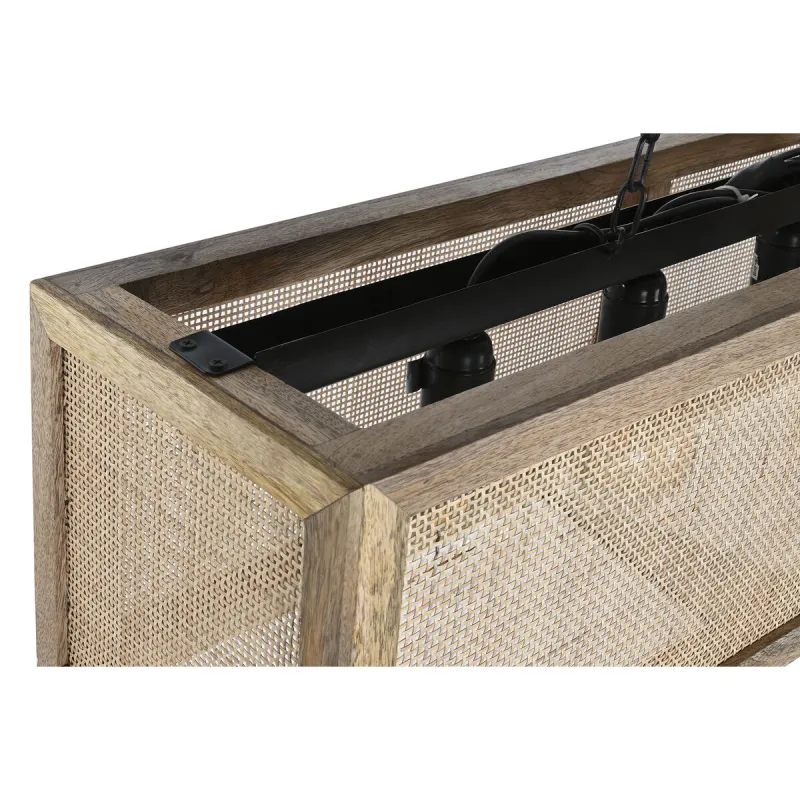 Kattolamppu Home ESPRIT Ruskea Mangopuu 50 W 100 x 27 x 27 cm
