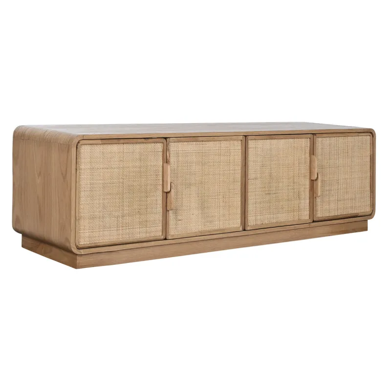 Televizoriaus baldai Home ESPRIT Natūralus Rotangas Ąžuolas 157 x 40 x 46 cm