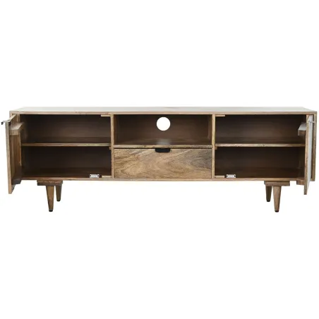 Televizoriaus baldai Home ESPRIT Balta Mango mediena 160 x 41 x 55 cm
