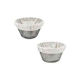 Bread Basket Metal 18 x 18 x 10 cm (24 Units)