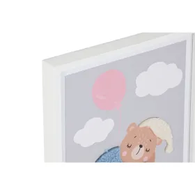 Paveikslas Home ESPRIT Geltona Pilka Vaikiškas 30 x 1,8 x 40 cm (4 vnt.)