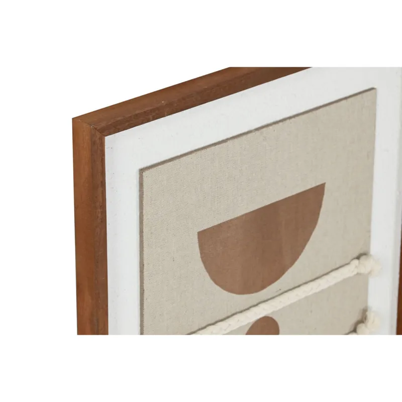 Canvas Home ESPRIT Balts Dabisks Moderns Skandināvu 36 X 2,3 X 50,3 cm (4 gb.)