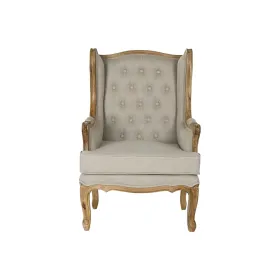 Nojatuoli Home ESPRIT Valkoinen Luonnollinen Mangopuu 72 x 75 x 110 cm