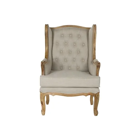 Nojatuoli Home ESPRIT Valkoinen Luonnollinen Mangopuu 72 x 75 x 110 cm
