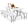 Стол складной с 2 ​​скамейками Springos GF0099 180 x 74 x 74 см