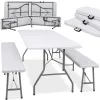 Стол складной с 2 ​​скамейками Springos GF0099 180 x 74 x 74 см