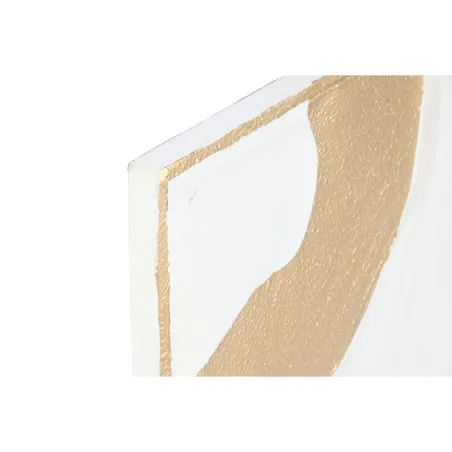 Sienų dekoracija Home ESPRIT Balta Auksinis Šiuolaikiškas 48 x 2,5 x 80,5 cm (2 vnt.)