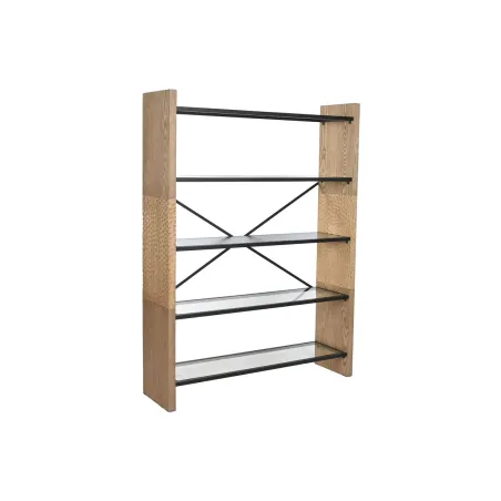 Полка Home ESPRIT Металл Стеклянный древесина ели 120 x 31 x 158 cm