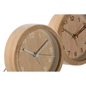 Table clock Home ESPRIT Natural (2 Units)