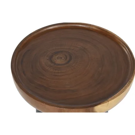 Šoninis staliukas Home ESPRIT Ruda Juoda 39 x 39 x 35 cm