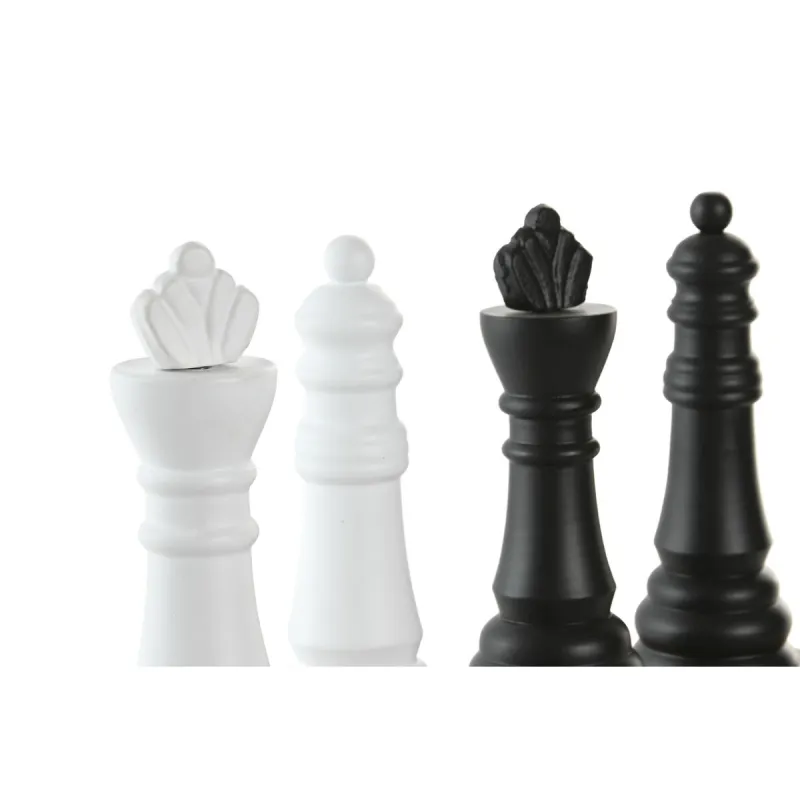 Decorative Figure Home ESPRIT White Brown Black Vintage 7 x 7 x 23 cm (4 Units)