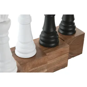 Decorative Figure Home ESPRIT White Brown Black Vintage 7 x 7 x 23 cm (4 Units)