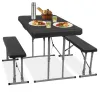 Sulankstomas stalas su 2 suolais Springos GF0097 105 x 65 x 69 cm