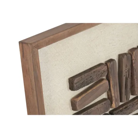 Painting Home ESPRIT Pinewood Recycled Wood 62 x 4 x 62 cm