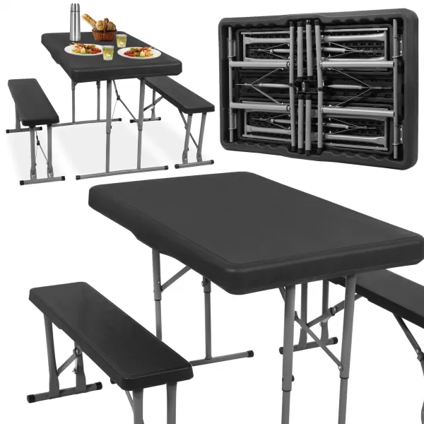 Saliekams galds ar 2 soliem Springos GF0097 105 x 65 x 69 cm