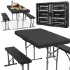 Стол складной с 2 ​​скамейками Springos GF0097 105 x 65 x 69 см