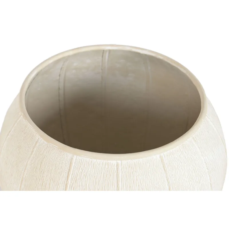 Lillepott Home ESPRIT Beež Metall Scandi 50 x 50 x 49,5 cm (2 Tükid, osad)