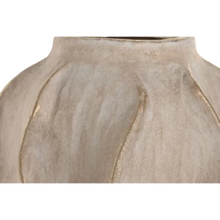 Vaza Home ESPRIT Rusvai gelsva Keramikos dirbinys Bangos Sendinta apdaila 25 x 25 x 50 cm