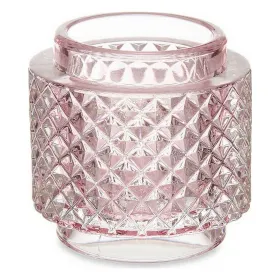 Žvakidė Gift Decor Rožinė stiklas 9 x 8,8 x 9 cm