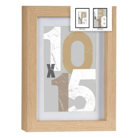 Fotoraam Gift Decor Naturaalne Klaas Puit MDF (6 Ühikut)