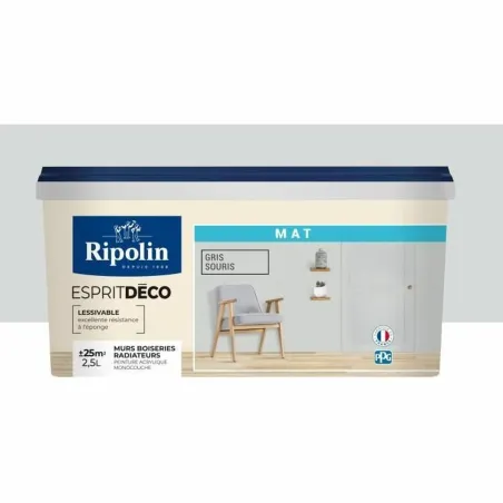 Gruntinis Dažai Ripolin Pilka Parafinas 2,5 L
