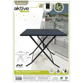 Taitettava Pöytä Aktive 70 x 70 x 50 cm Teräs